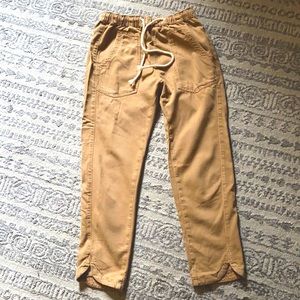 Pilcrop and letterpress crop pants purchased at Anthropologie